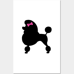 Black Show Poodle Posters and Art